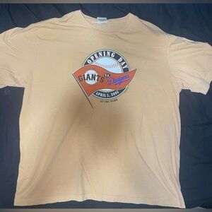 Vintage LA Dodgers vs SF Giants 2005 Opening Day T-Shirt Mens XL X-Large